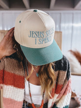 Load image into Gallery viewer, Jesus Saves Hat (Sage)
