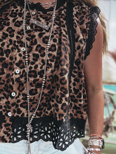 Load image into Gallery viewer, Leopard Lace Top
