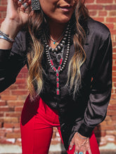 Load image into Gallery viewer, Winnie Button Up (Black)

