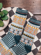 Load image into Gallery viewer, Dusty Prairie Socks (Teal)

