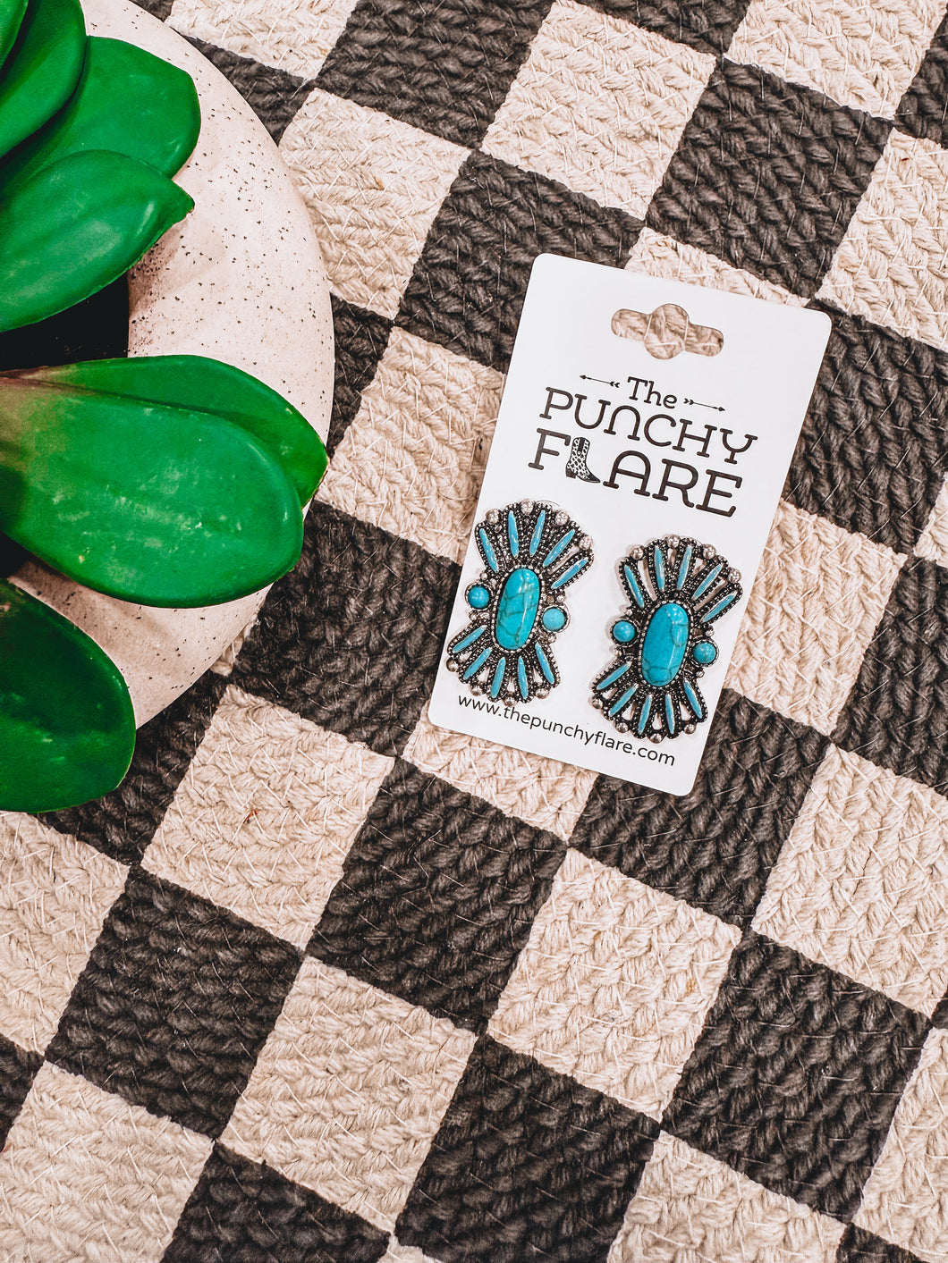 Emmylou Earrings (Turquoise)