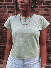 Load image into Gallery viewer, Trulee Tee (Vintage Olive)
