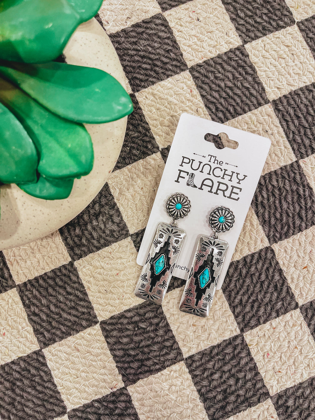 Las Cruces Earrings (Turquoise)