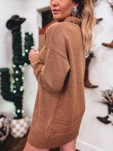 Load image into Gallery viewer, Midvale Sweater Dress (Camel)
