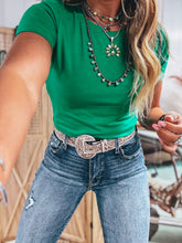 Load image into Gallery viewer, Kelly Cropped Tee (Green)
