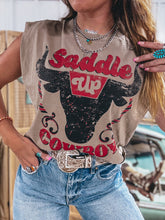Load image into Gallery viewer, Saddle Up Muscle Tee

