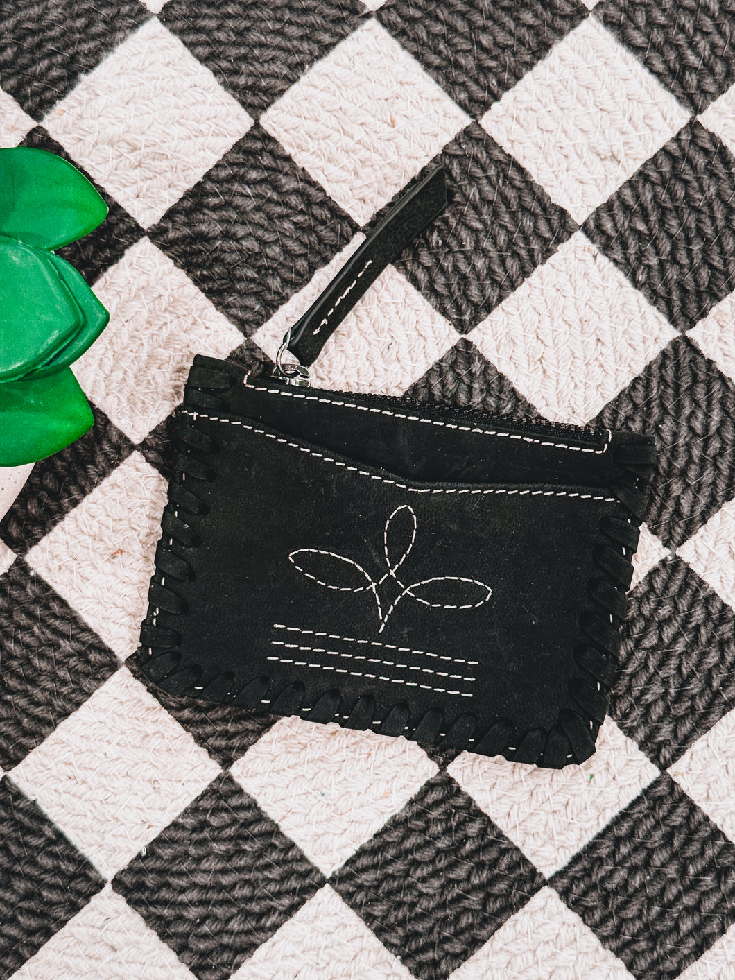 Boot Stitch Cardholder (Black)
