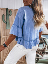 Load image into Gallery viewer, Nellie Top (Sky Blue)
