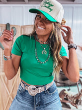 Load image into Gallery viewer, Kelly Cropped Tee (Green)

