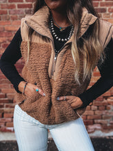 Load image into Gallery viewer, Teddy Vest (Camel)
