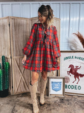 Load image into Gallery viewer, Fireside Flannel Dress

