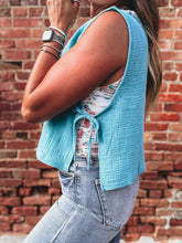 Load image into Gallery viewer, Stella Tank (Dusty Teal)
