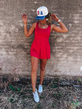 Load image into Gallery viewer, Ruby Red Romper
