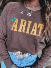 Load image into Gallery viewer, Ariat Essential Crew (Coffee Heather)
