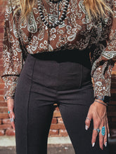 Load image into Gallery viewer, Classy Cowgirl Trouser (Black)
