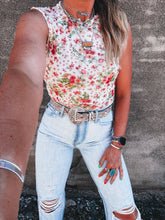 Load image into Gallery viewer, Zoie Tank (Red Floral)

