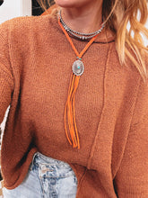 Load image into Gallery viewer, Burnt Bolo Necklace
