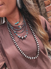 Load image into Gallery viewer, Trina Necklace (Turq/Brown)
