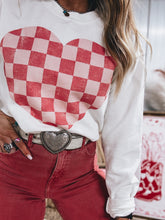 Load image into Gallery viewer, Checkered Heart Crew
