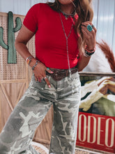 Load image into Gallery viewer, Kelly Cropped Tee (Red)
