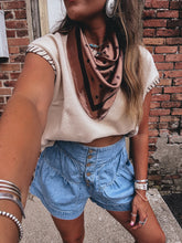Load image into Gallery viewer, Polka Dot Wild Rag (Mocha)

