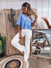 Load image into Gallery viewer, Nellie Top (Sky Blue)

