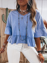 Load image into Gallery viewer, Nellie Top (Sky Blue)
