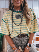 Load image into Gallery viewer, Breezy Top (Butter Yellow/Green)
