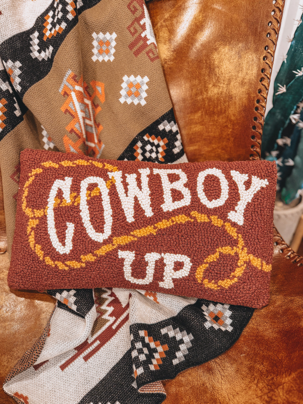 Cowboy Up Pillow