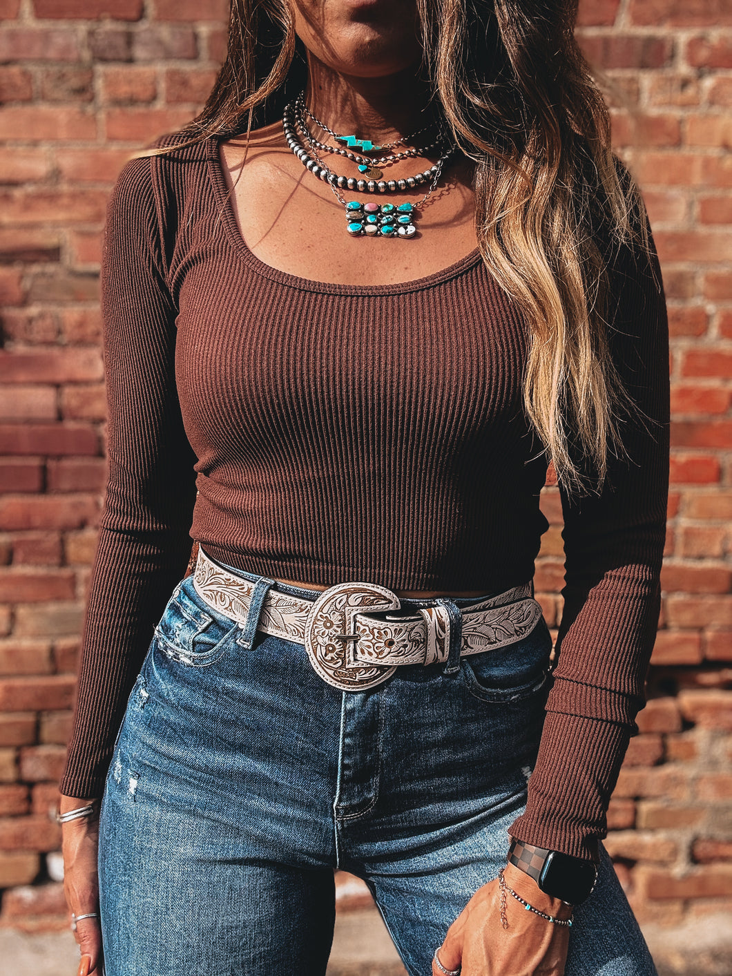 Athens Top (Brown)