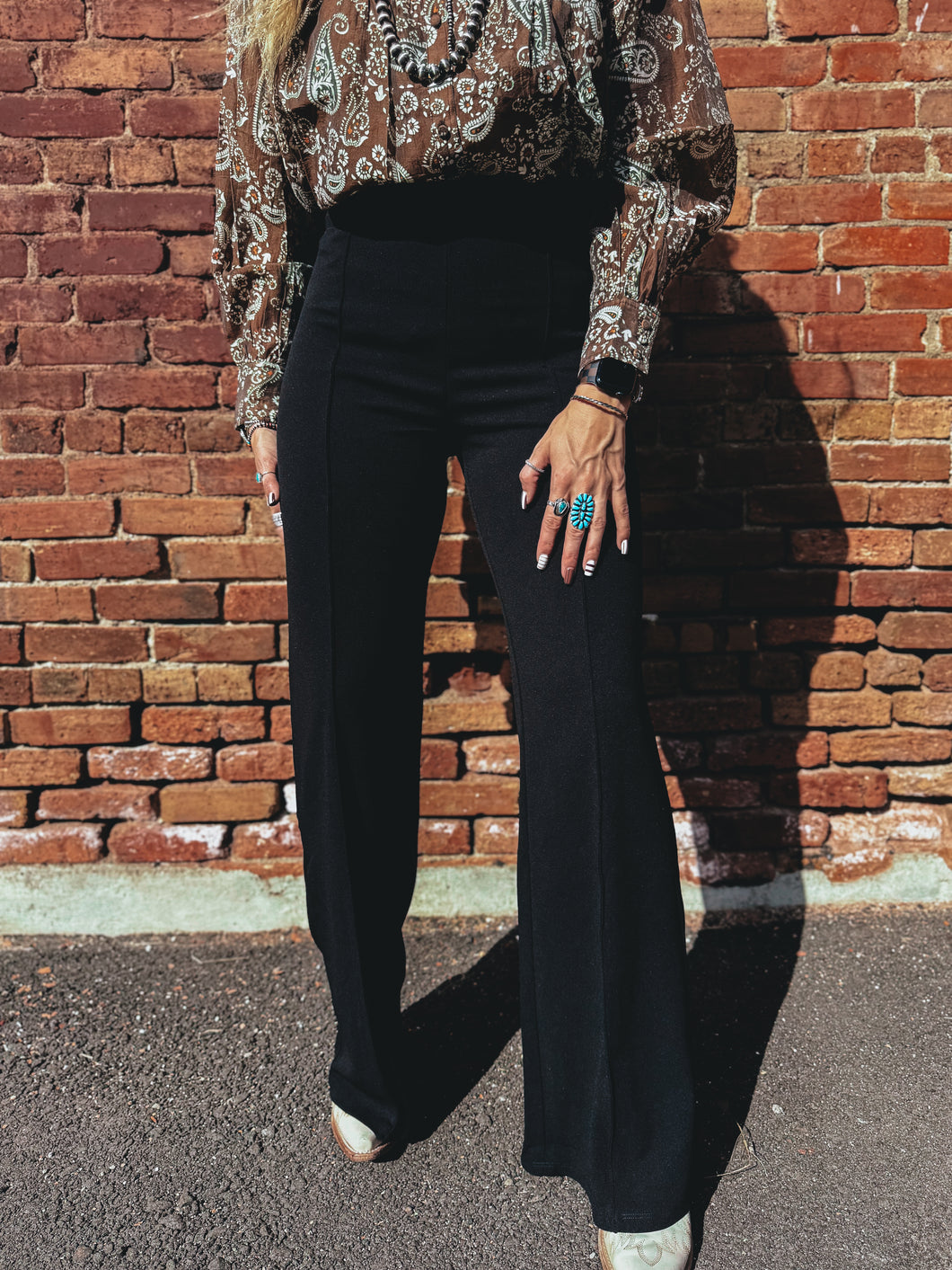 Classy Cowgirl Trouser (Black)