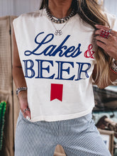 Load image into Gallery viewer, Lakes &amp; Beer Muscle Tee
