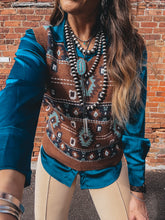 Load image into Gallery viewer, Winnie Button Up (Teal)
