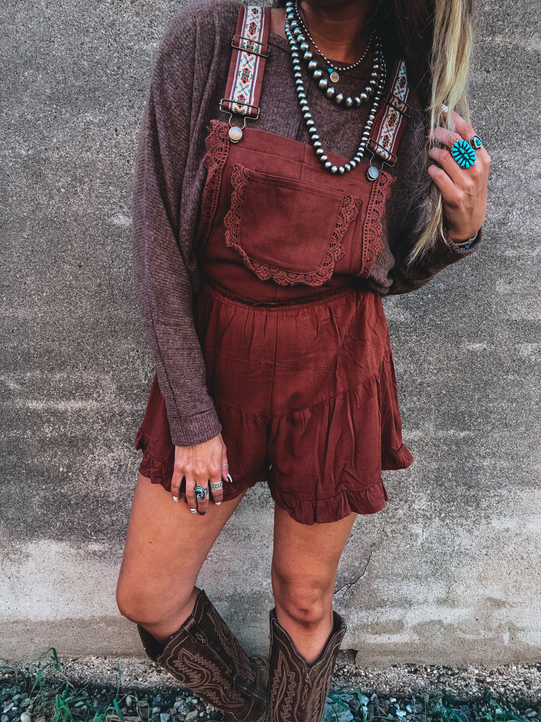 Arlet Romper (Brown)