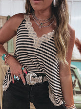 Load image into Gallery viewer, Sophie Tank (Black/Cream)

