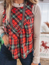 Load image into Gallery viewer, Fireside Flannel Tank
