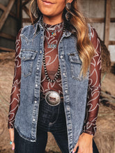 Load image into Gallery viewer, Dierks Denim Vest
