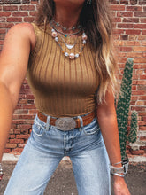 Load image into Gallery viewer, Tansy Tank (Vintage Camel)
