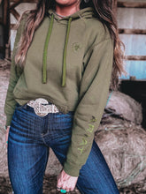 Load image into Gallery viewer, Ariat Logo 2.0 Hoodie (Moss Green)
