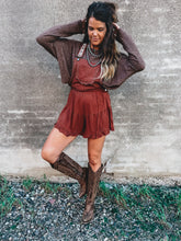 Load image into Gallery viewer, Arlet Romper (Brown)
