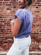 Load image into Gallery viewer, Trulee Tee (Vintage Indigo)
