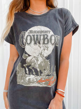 Load image into Gallery viewer, Midnight Cowboy Tshirt Dress
