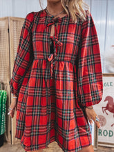 Load image into Gallery viewer, Fireside Flannel Dress
