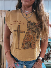 Load image into Gallery viewer, Cowboy Prays Muscle Tee
