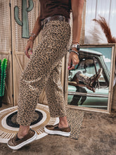 Load image into Gallery viewer, Chester Cheetah Barrel Jean
