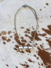 Load image into Gallery viewer, Blaise Bar Necklace (White)
