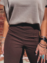 Load image into Gallery viewer, Classy Cowgirl Trouser (Brown)
