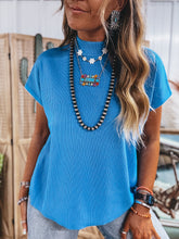 Load image into Gallery viewer, Dottie Top (Electric Blue)

