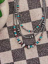 Load image into Gallery viewer, Trina Necklace (Turq/Brown)
