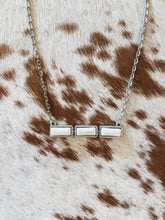 Load image into Gallery viewer, Blaise Bar Necklace (White)
